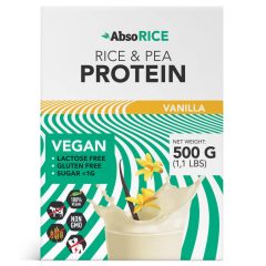 AbsoRice - Vanília ízű vegán fehérjepor - 500 g