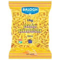   Balogh Tészta - Családi száraztészta - Orsó tojás nélküli száraztészta - 1kg