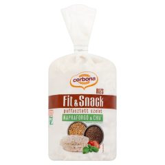   Cerbona Fit & Snack puffasztott rizsszelet naprafogó-chia magos 90 g