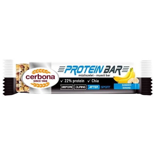 Cerbona Sport Protein banános müzliszelet - 35 g
