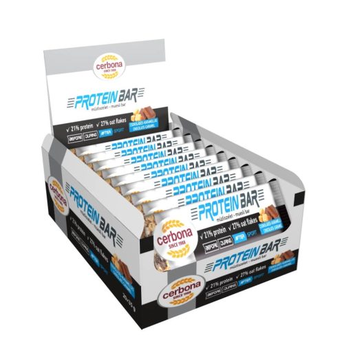 Cerbona Sport Protein csokoládés-karamellás müzliszelet - 20 x 35 g / 20 db