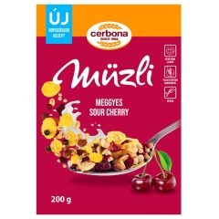 Cerbona Meggyes müzli 200 g (dobozos)