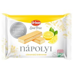   URBAN Love free, Citrom ízű nápolyi szelet, hozzáadott cukor nélkül, 65g